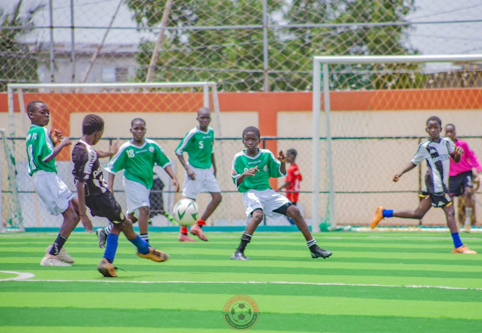 Phase de jeu du match amical des U11